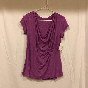Purple Tee-shirt with tank underneath